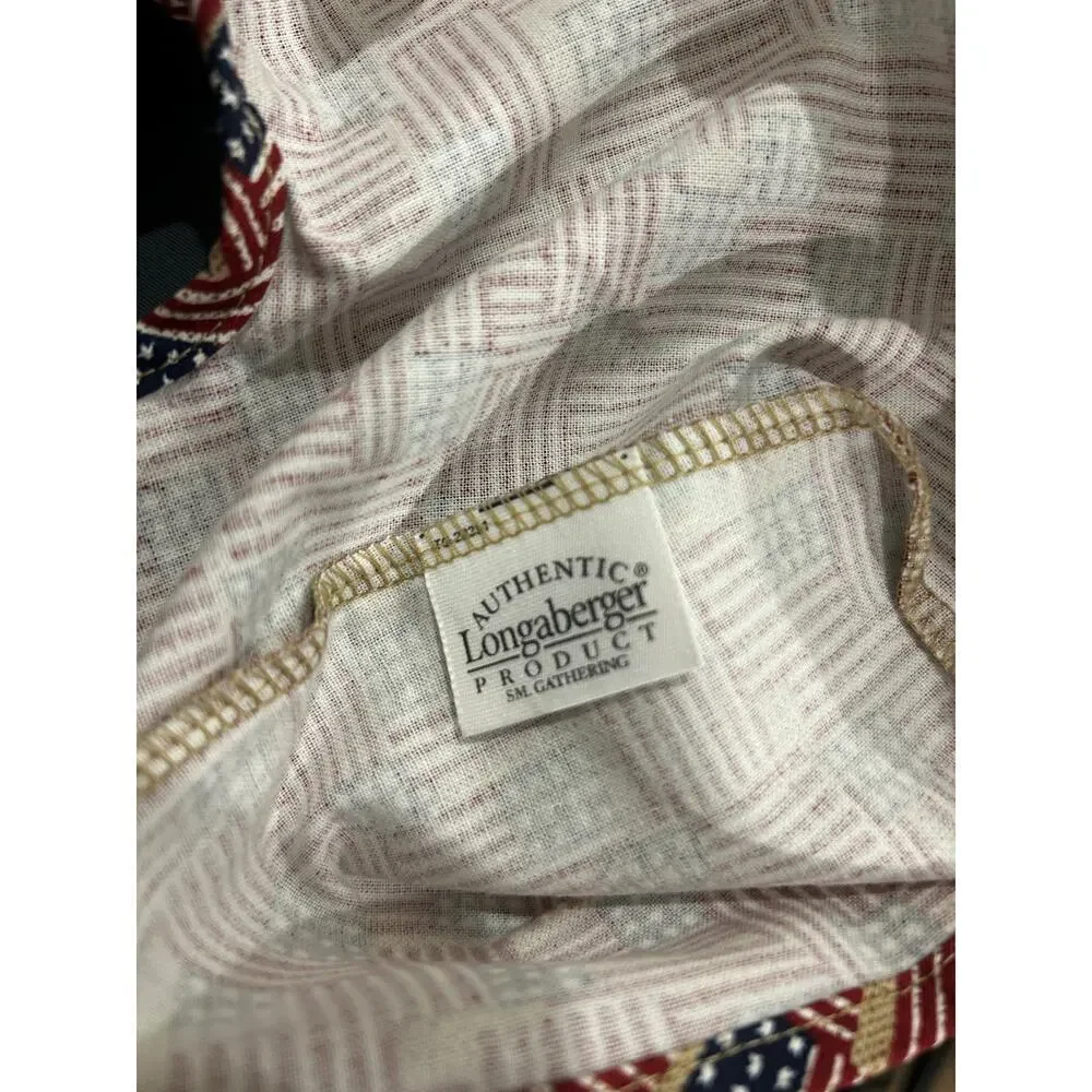 Longaberger Small Gathering Linerm OLD GLORY‎ PATRIOTIC FLAG NEW